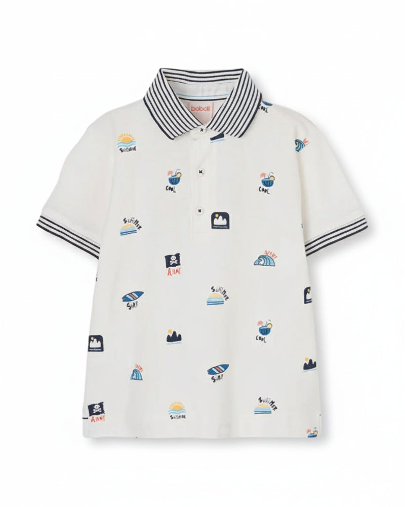 BoboliBoboli Polos Garçon Blanc