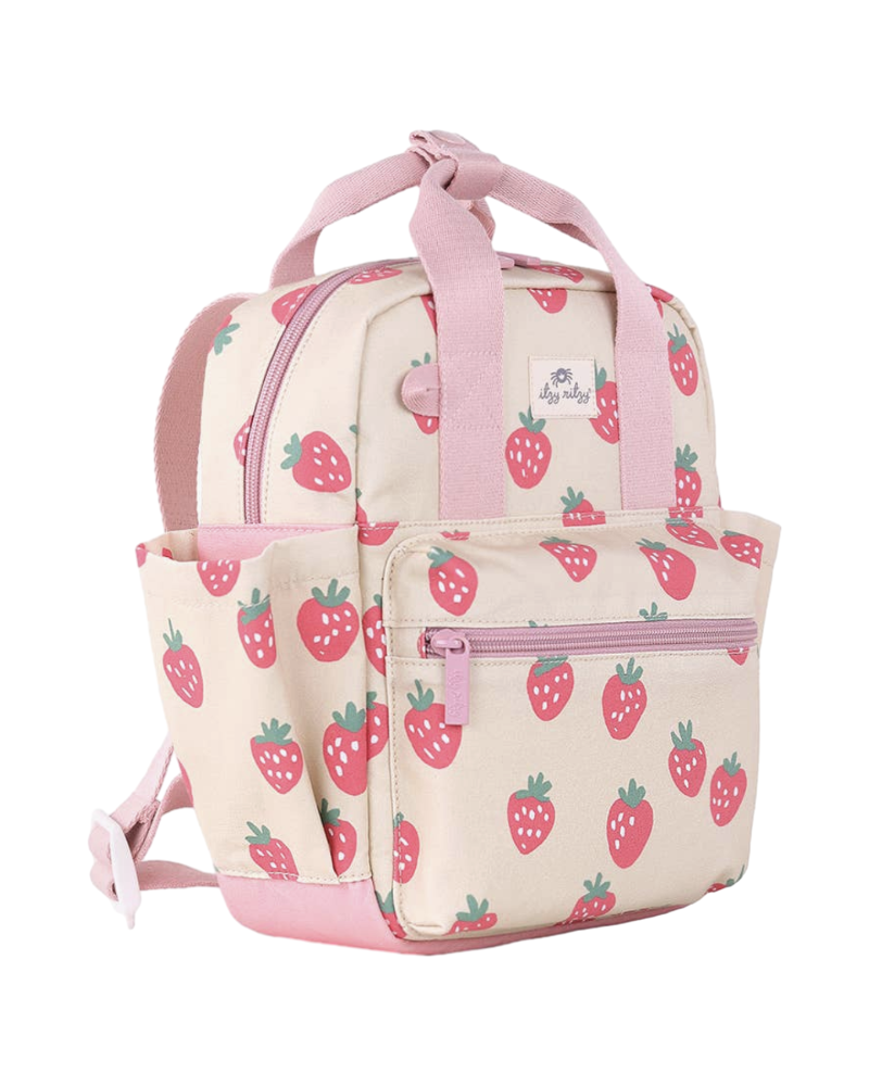 Itzy Ritzy Sac à dos format garderie fraises