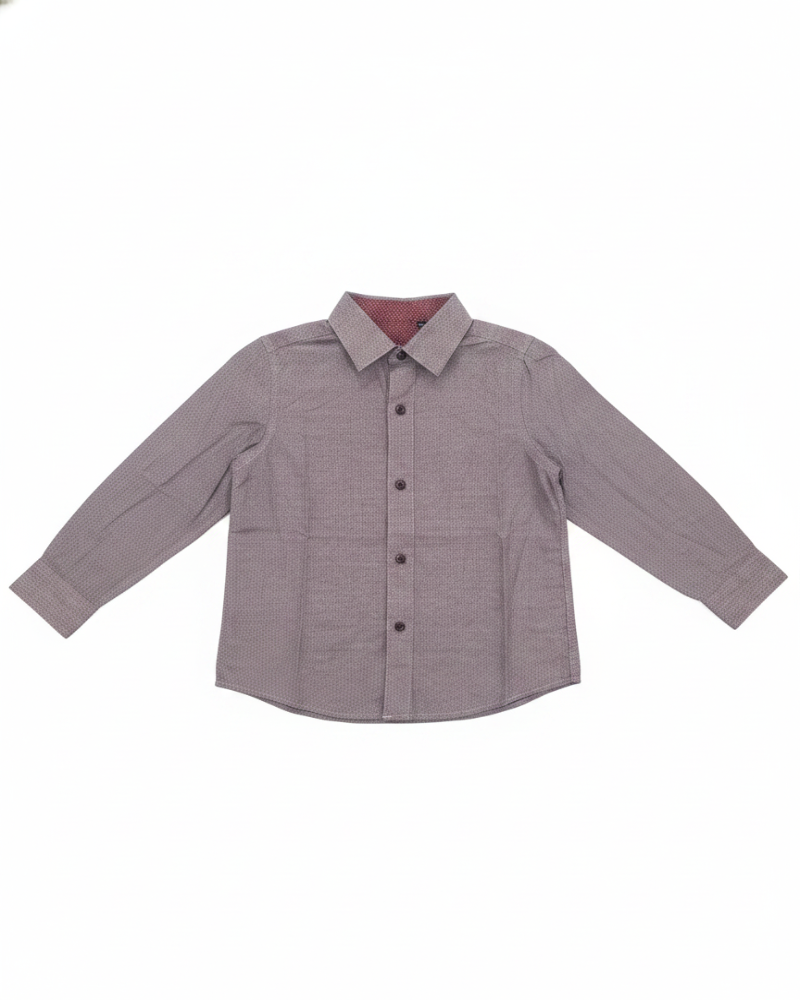 Eleganza Chemise Garçon Gris
