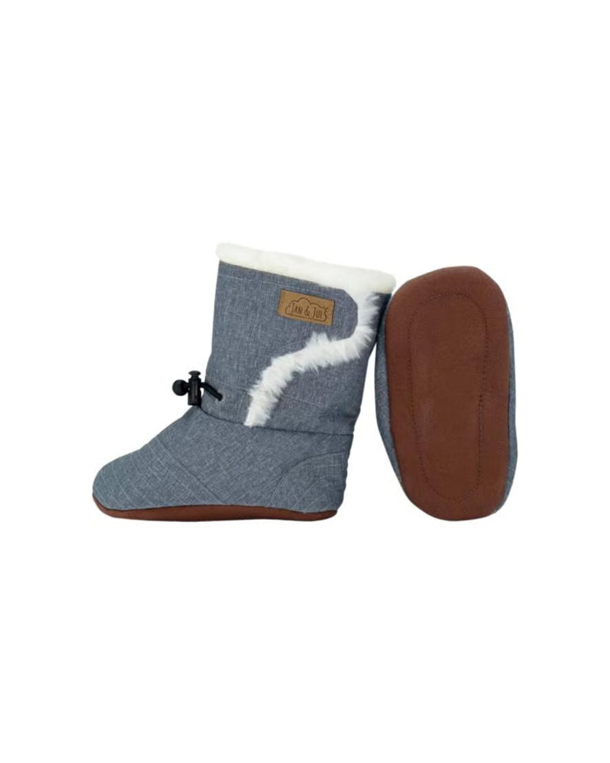 Chaussons Hiver Jan&Jul 18-24mois Gris