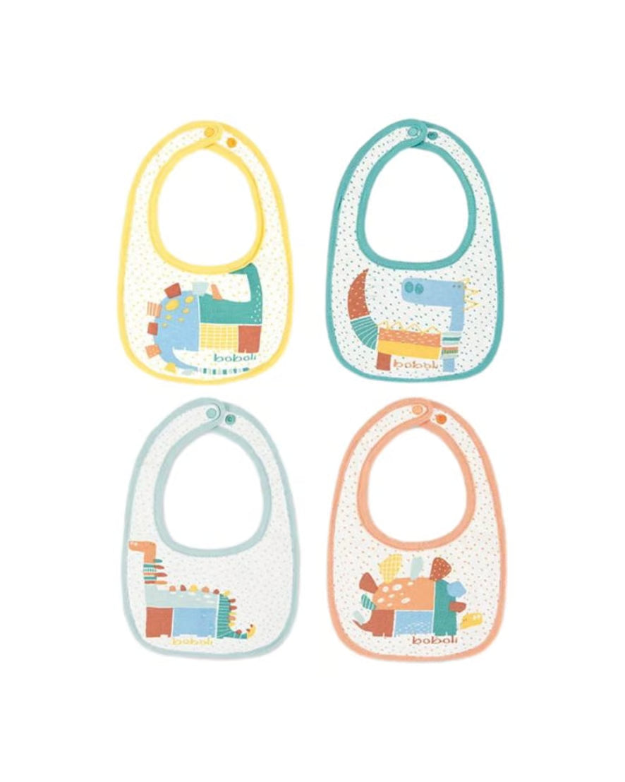 Lot de 4 bavoirs dinosaures Boboli