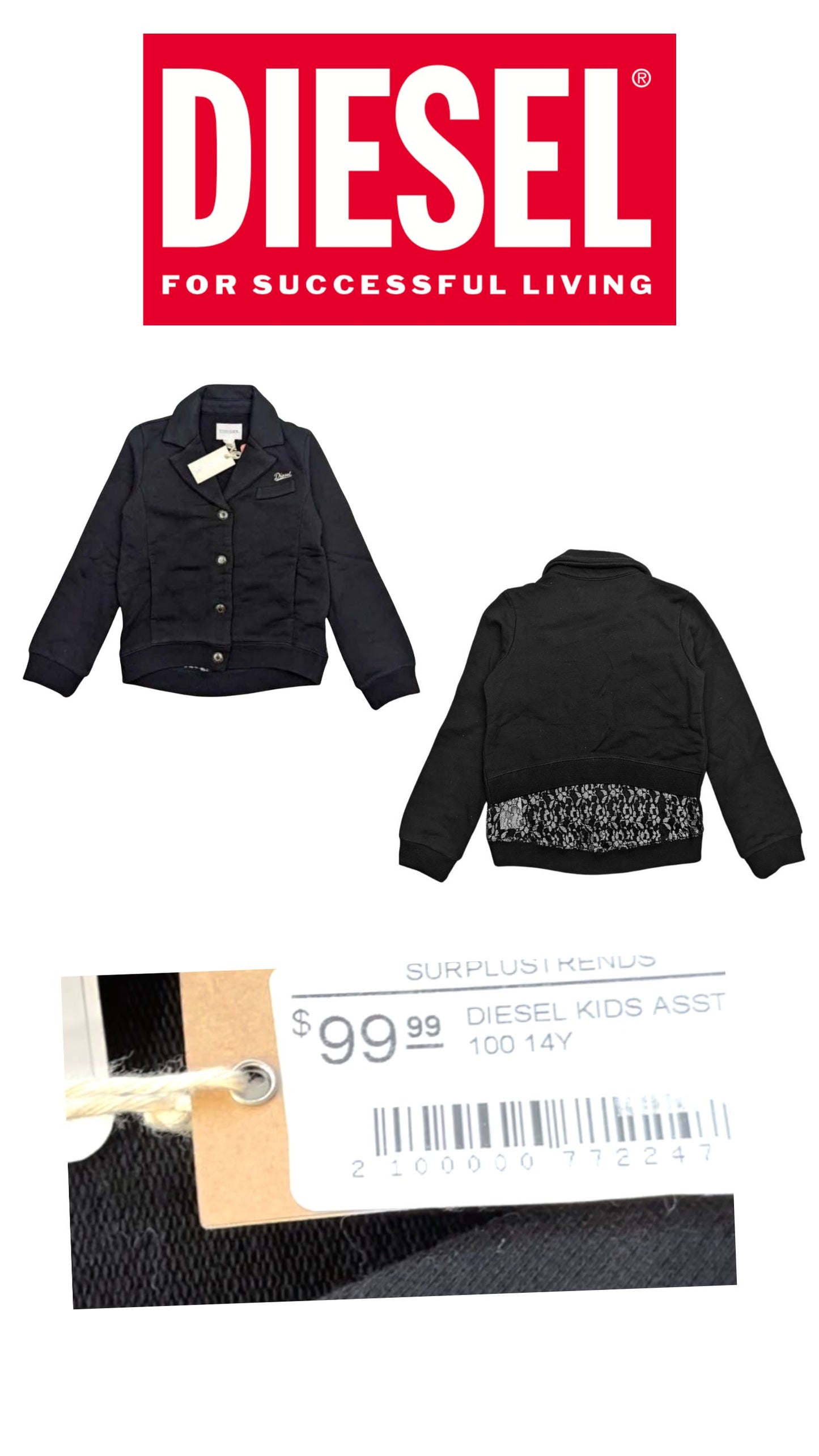 Diesel Jacket 8 Years