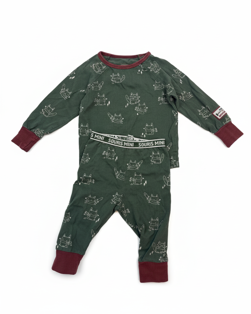 Souris MiniSouris Mini Pyjamas Neutre Vert