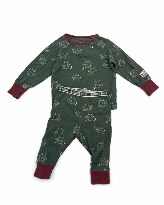 Souris MiniSouris Mini Pyjamas Neutre Vert