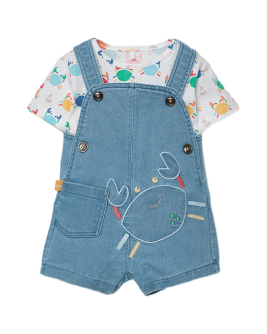 BoboliBoboli Salopettes Garçon Blanc