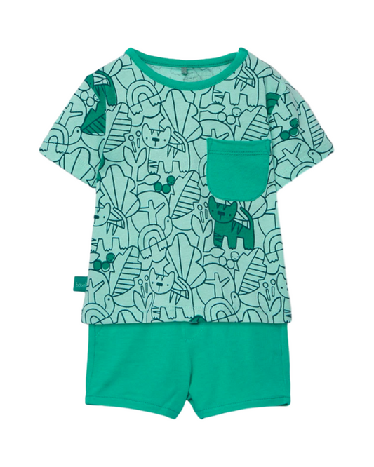 BoboliBoboli Ensembles Garçon Turquoise