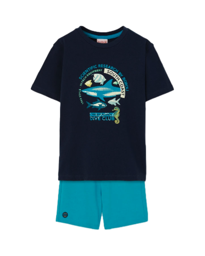 BoboliBoboli Ensembles Garçon Turquoise