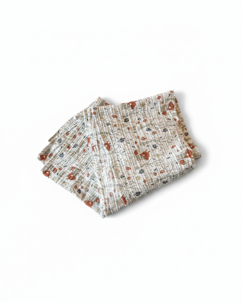 Perlimpinpin Perlimpinpin  Couveture, Mousselines Neutre Blanc