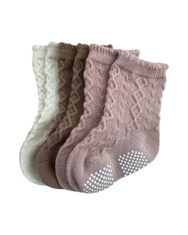 Mini&ToiMini&Toi Collants, Chaussettes Fille Beige