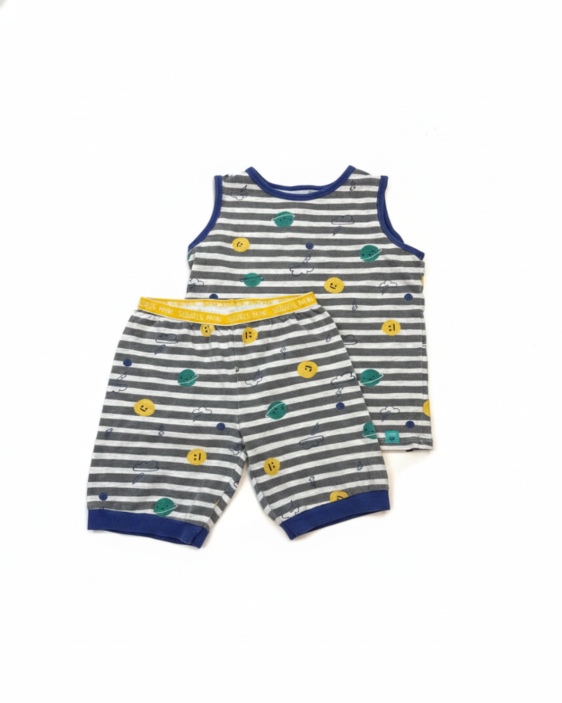souris minisouris mini Pyjamas Garçon Gris