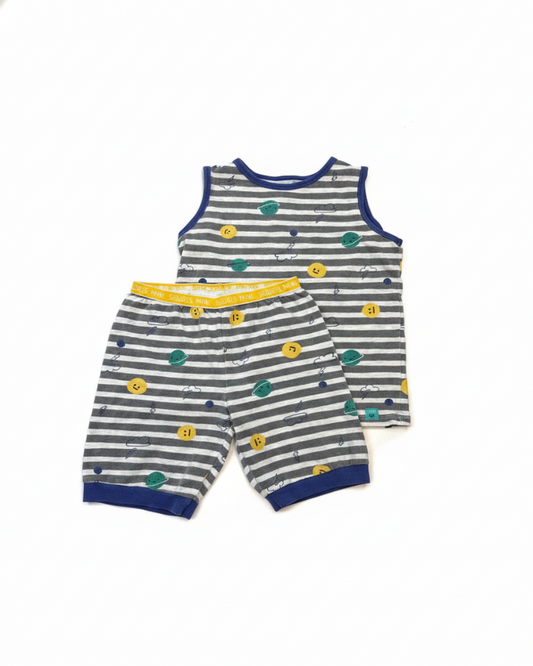 souris minisouris mini Pyjamas Garçon Gris