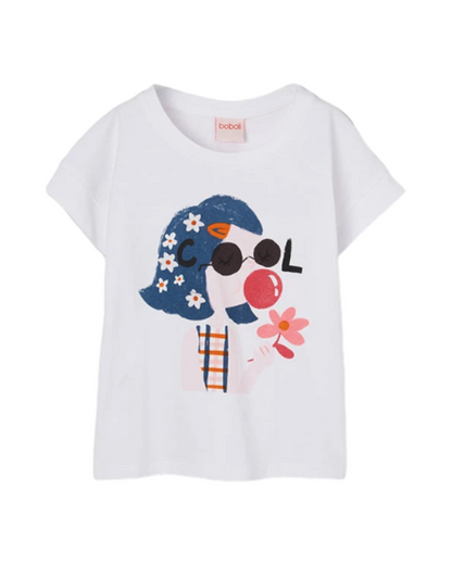 BoboliBoboli Tee-shirts Fille Blanc