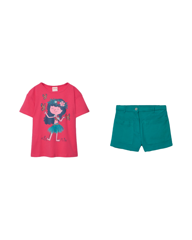 BoboliBoboli Ensembles Fille Rose