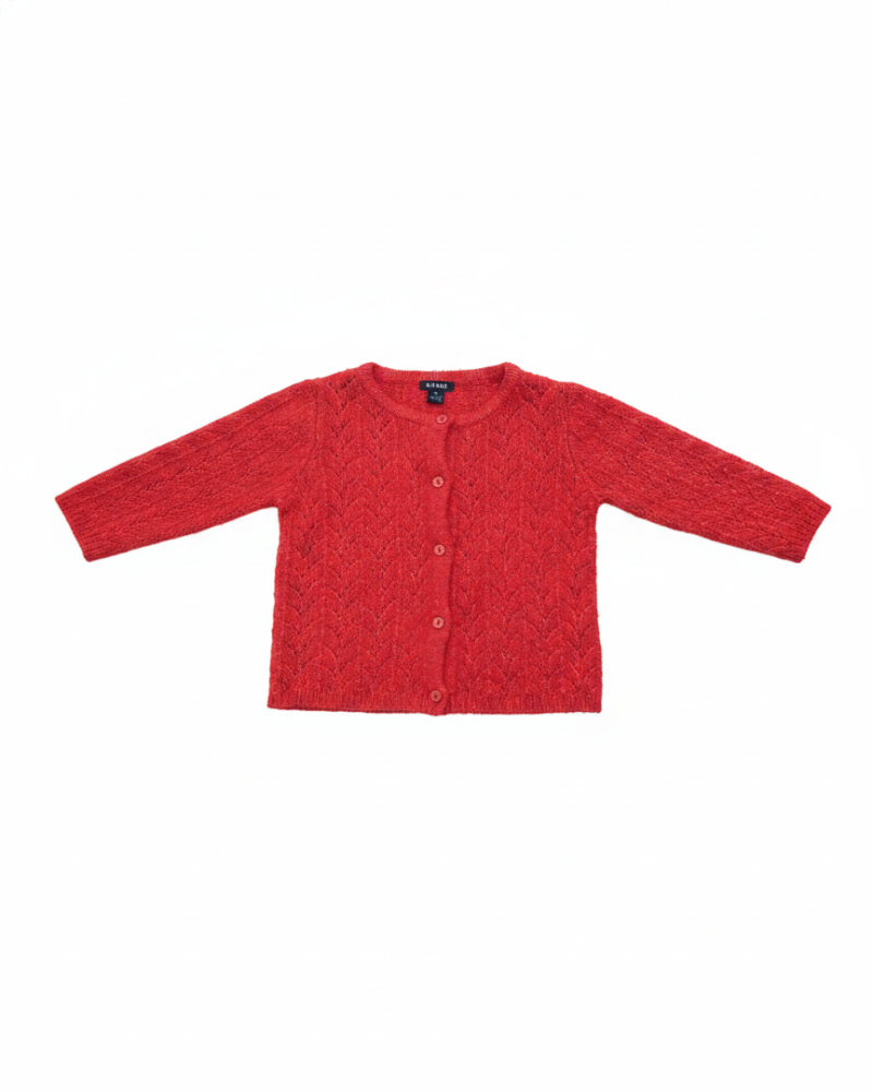 KIABIKIABI Cardigans Fille Rouge