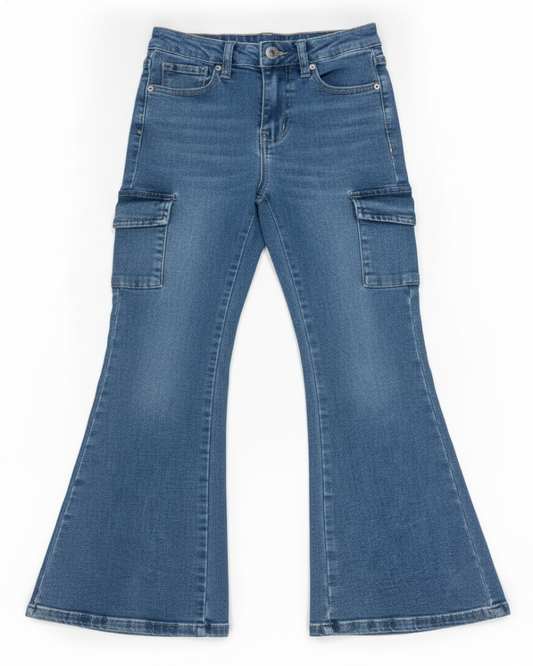 YMIYMI Pantalons Fille Bleu