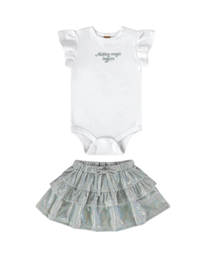 Up BabyUp Baby Ensembles Fille Gris