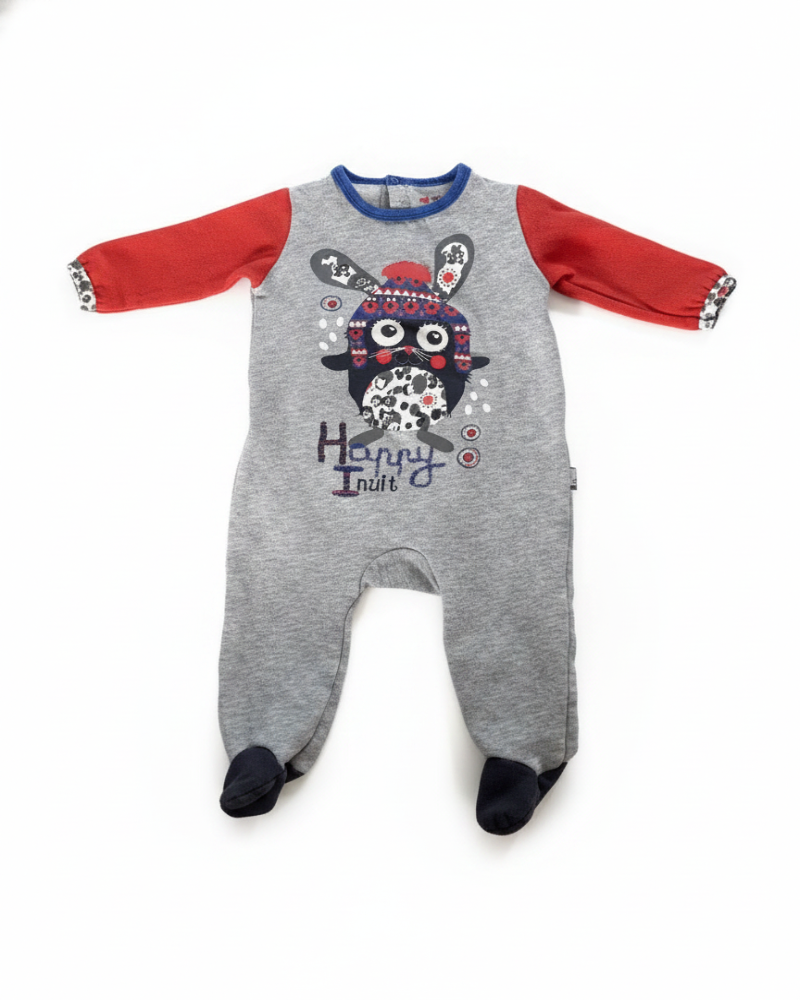 Petit Béguin Pyjama Neutre Gris