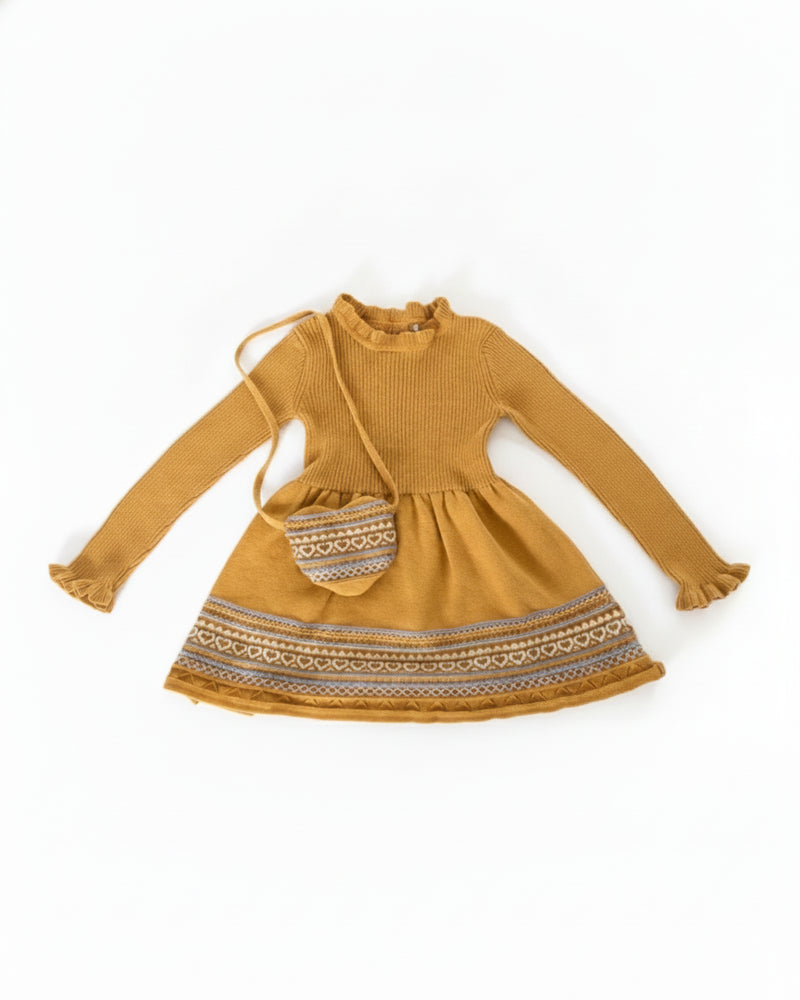 Inconnue Robe Fille Jaune