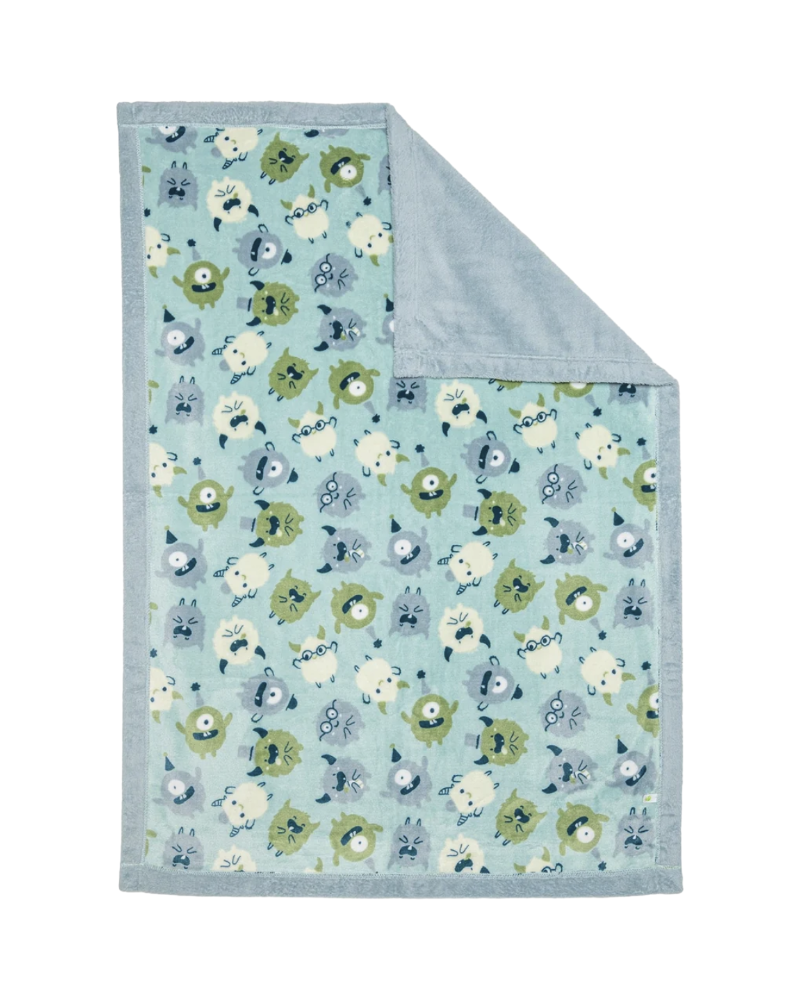 Perlimpinpin Couverture, Mousseline Neutre Vert