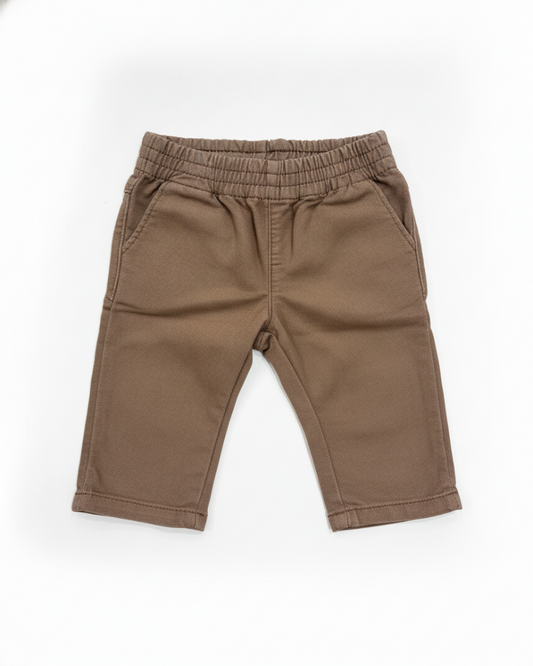 Benetton Pantalon Fille Marron