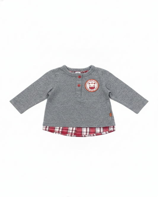 Souris Mini Tee-shirt Neutre Gris
