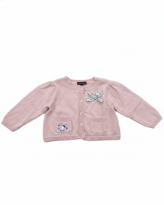 Sergent Major Cardigan Fille Blanc