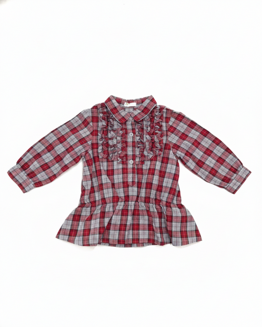 Benetton Robe Fille Gris