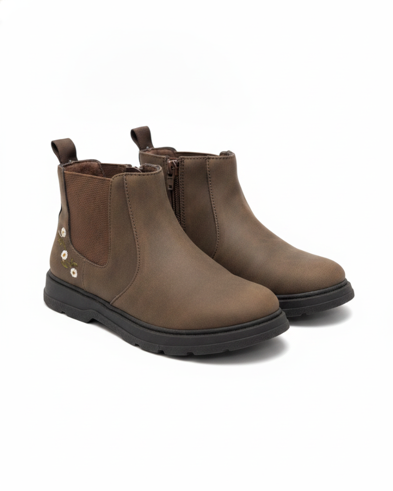 Zara Botte mi-saison Fille Marron