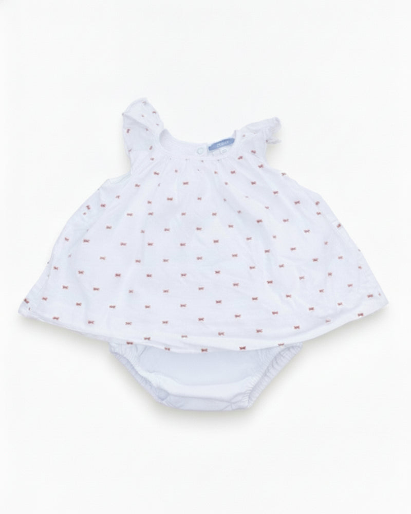 Jacadi Robe Fille Blanc