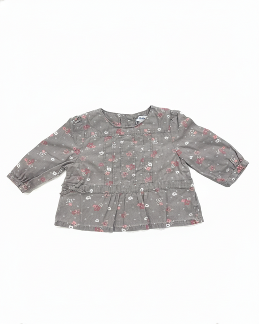 Vertbaudet Chemise Fille Gris