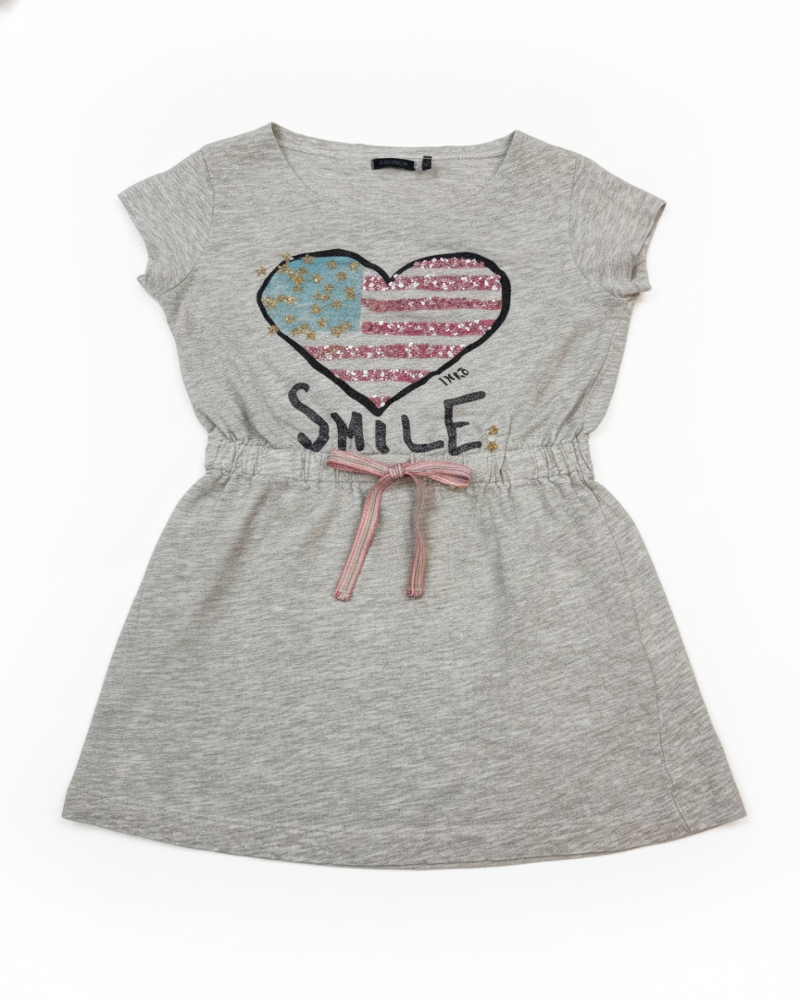 IKKS Robe Fille Gris