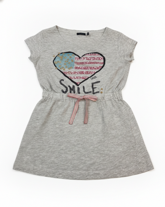 IKKS Robe Fille Gris