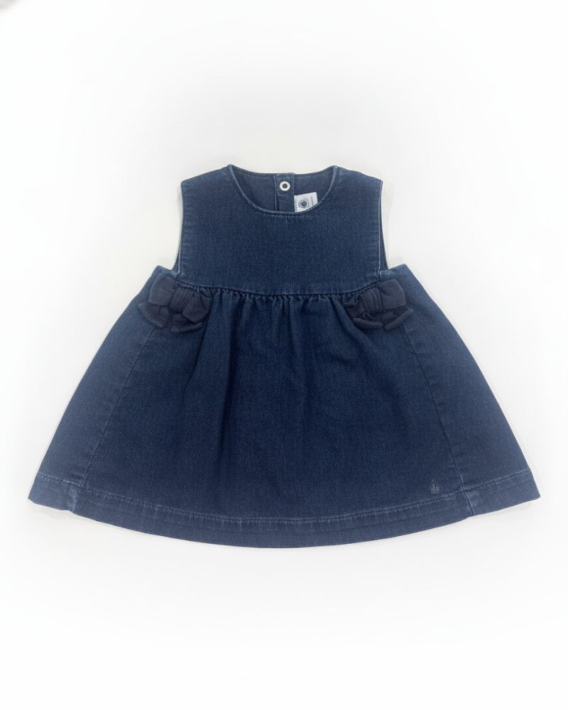 Petit Bateau Robe Fille Bleu