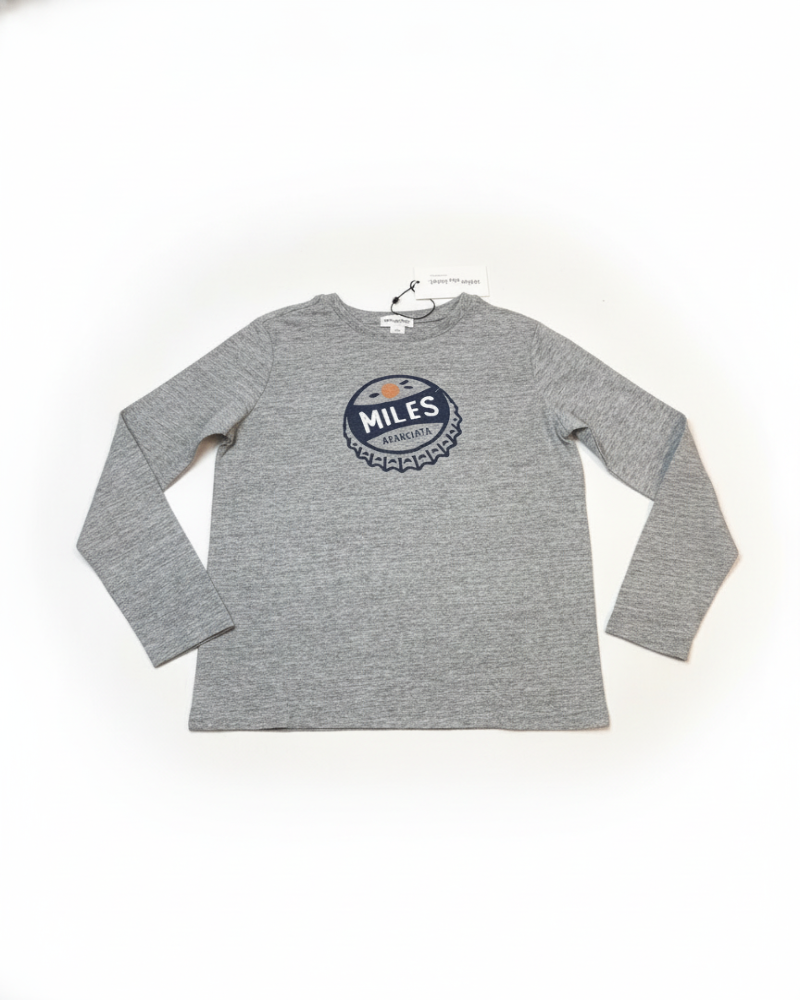 Miles the label Tee-shirt Garçon Gris