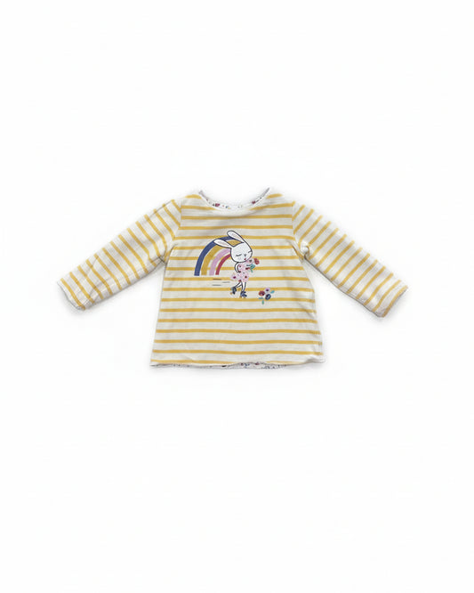 DPAM Tee-shirt Fille Blanc