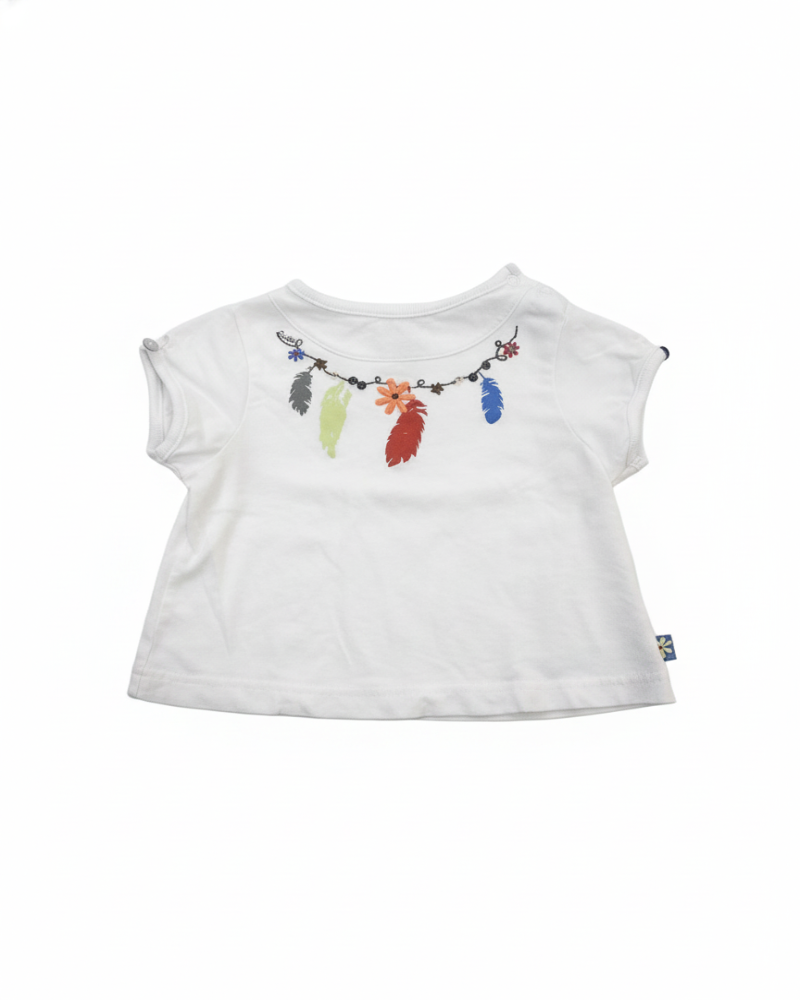 Cadet Rousselle Tee-shirt Fille Blanc