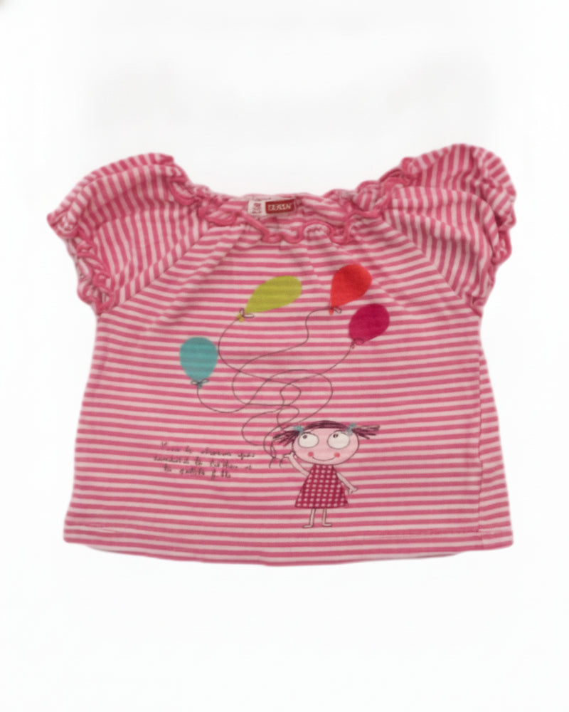 DPAM Tee-shirt Fille Blanc