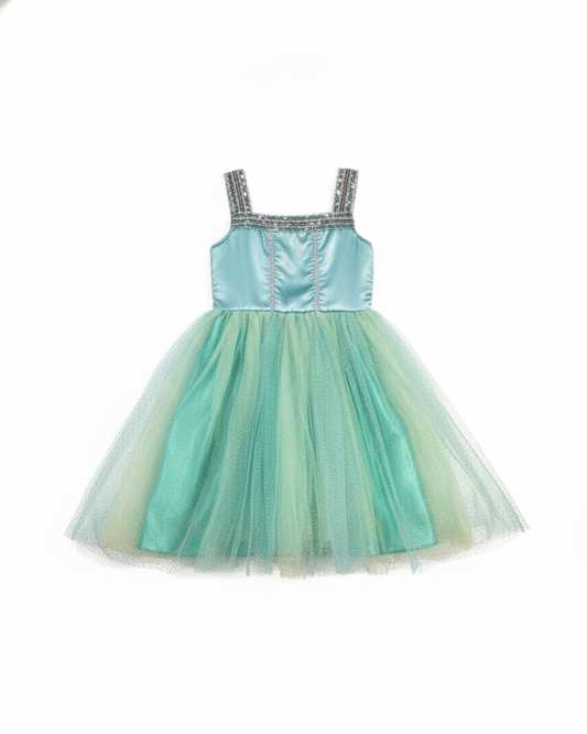 Halloween Robe Fille Turquoise
