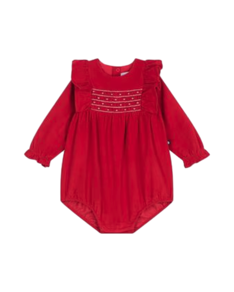 Petit Bateau Combinaison chic rouge Noël