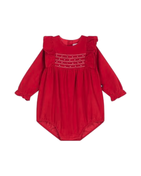 Petit Bateau Combinaison chic rouge Noël