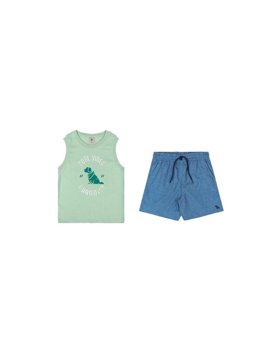QuimbyKidsQuimbyKids Ensemble Garçon Bleu