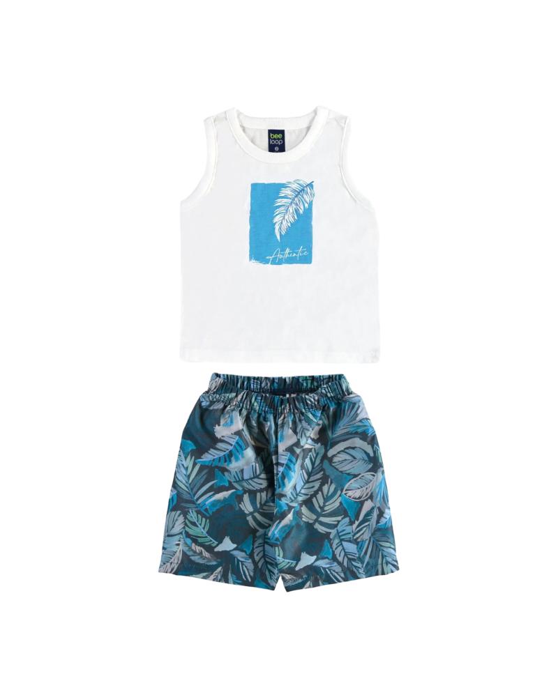 BeeLOOPBeeLOOP Ensemble Garçon Blanc