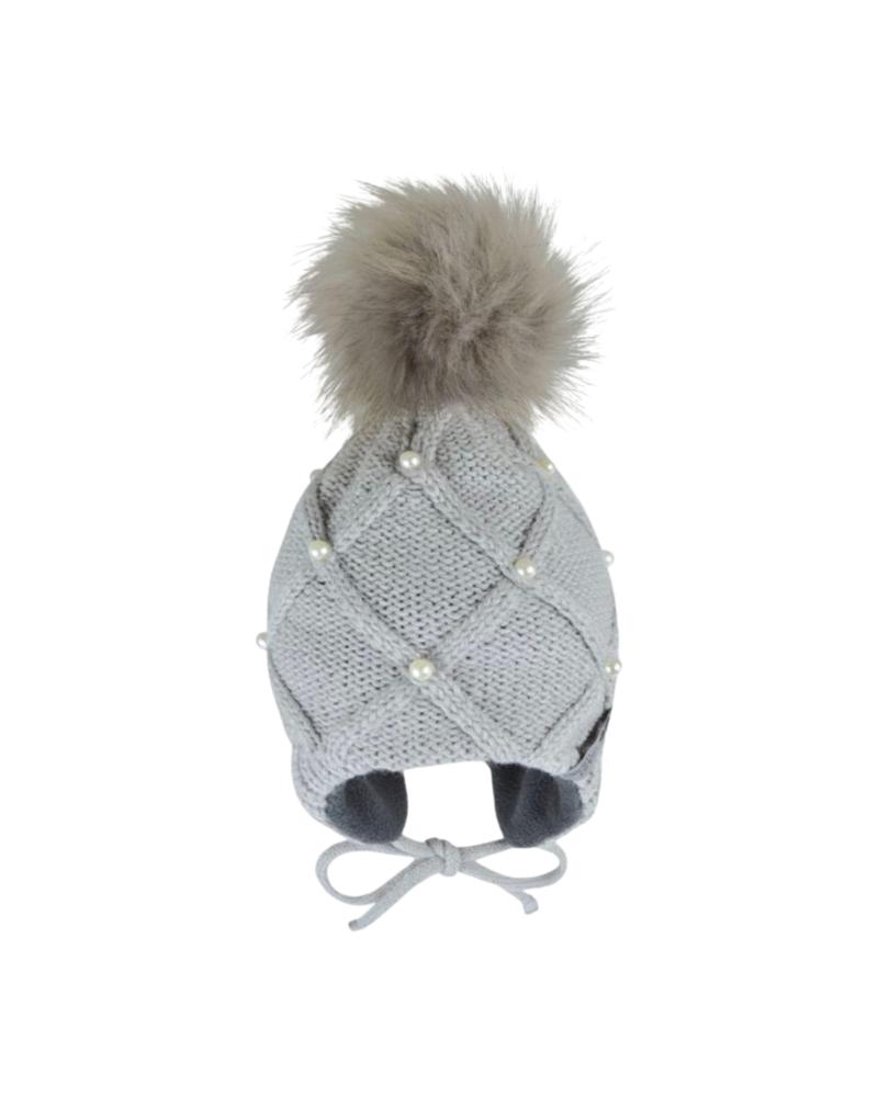 PerlimpinpinPerlimpinpin Bonnet, Tuque Fille Gris
