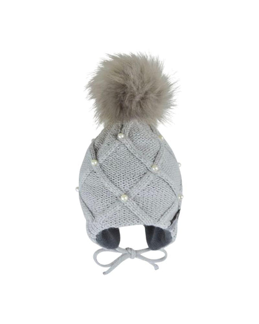 PerlimpinpinPerlimpinpin Bonnet, Tuque Fille Gris