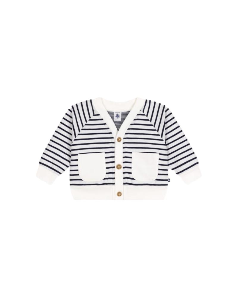 Petit BateauPetit Bateau Cardigan Neutre Bleu