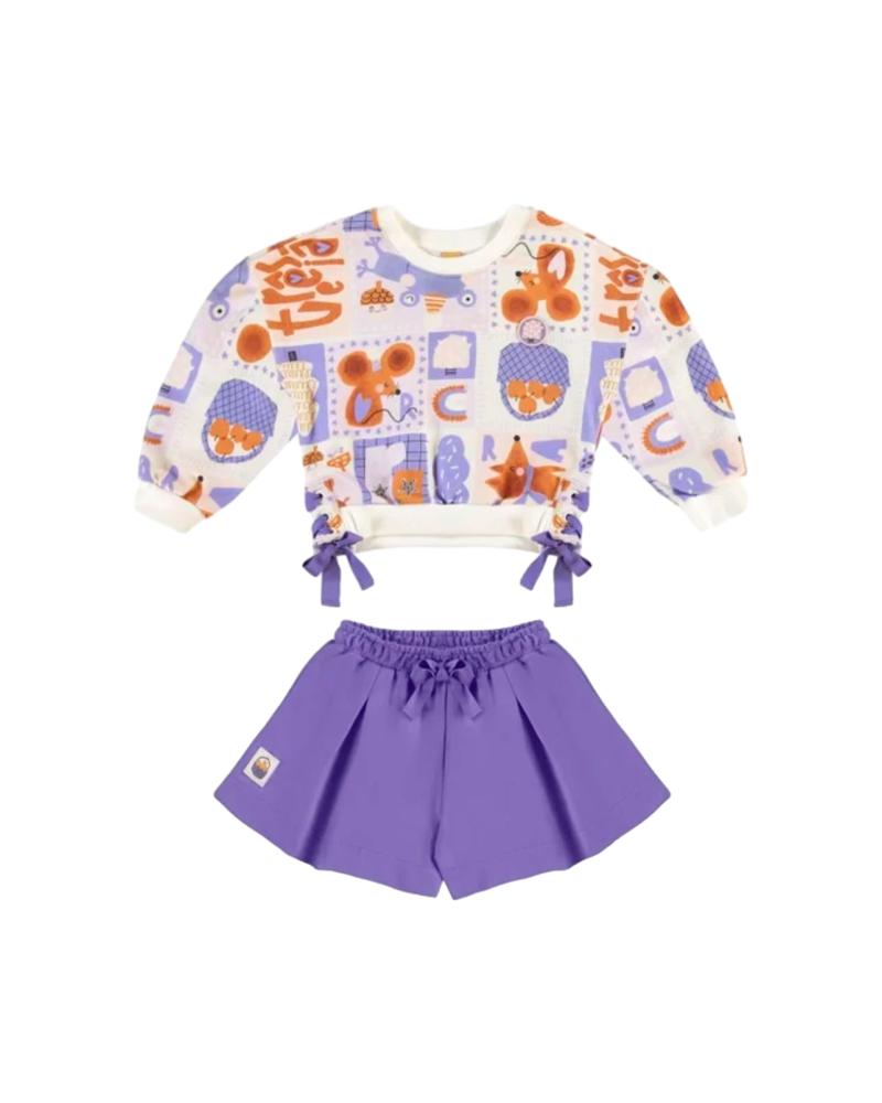 Três e JáTrês e Já Ensemble Fille Violet