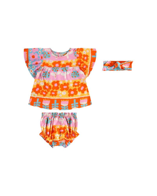 Três e JáTrês e Já Ensemble Fille Orange