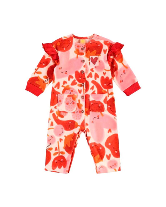 Três e JáTrês e Já Combinaison Fille Rose