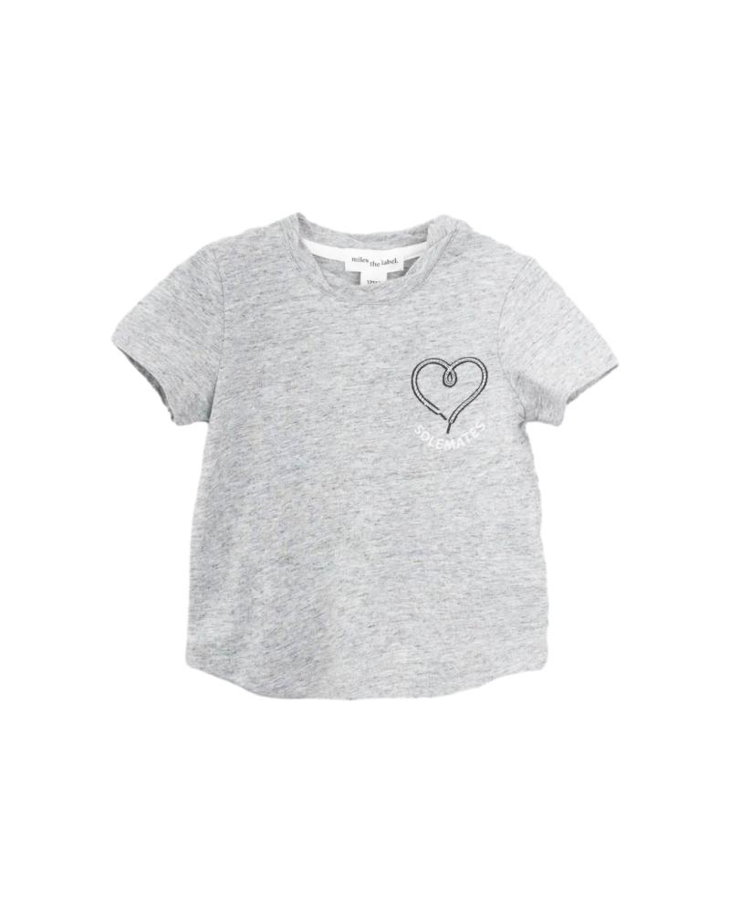 Miles the labelMiles the label Tee-shirt Fille Gris