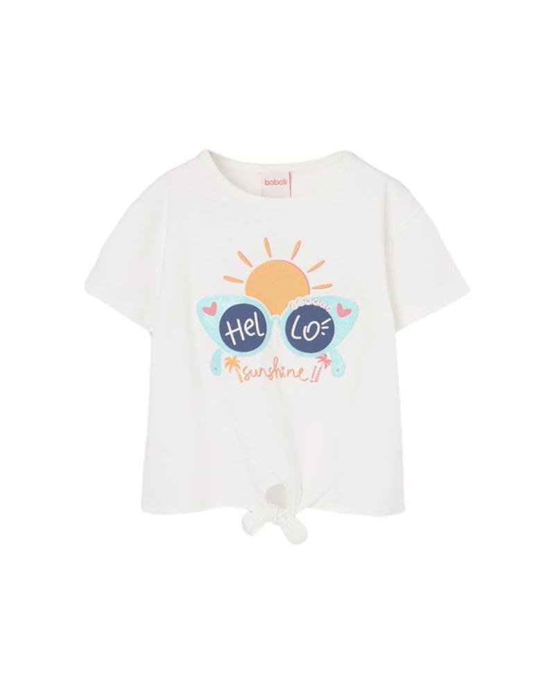BoboliBoboli Tee-shirt Fille Blanc